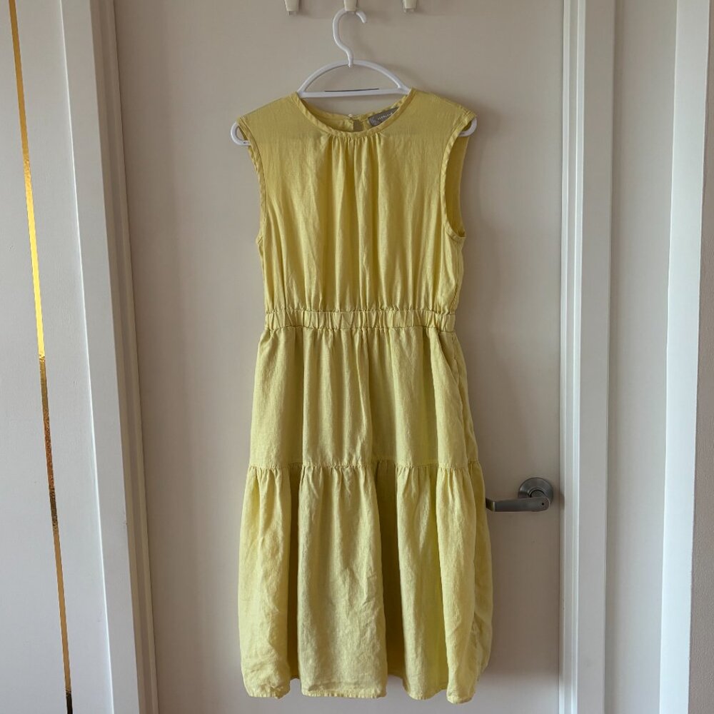 Everlane The Linen Open-Back Dress - Picture 6 of 10